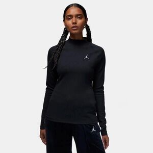 Jordan Ribbed Fitted Long Sleeve Top